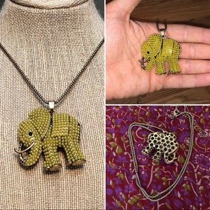 Elephant pendant necklace